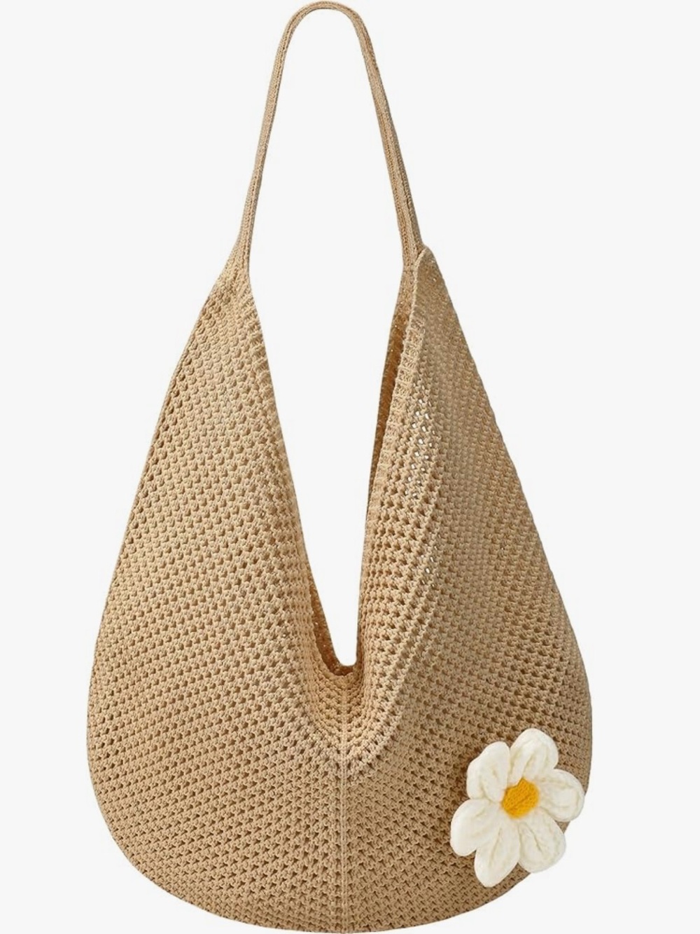 Crochet Beach Bags for Women, Summer Beach Tote Bag, Mesh Cute Beach Purse